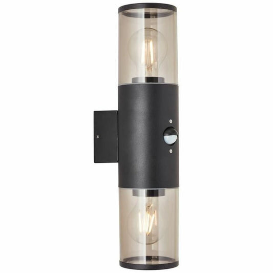 Wall Light Brilliant Sergioro Exterior Motion Detector Black 20 W-0